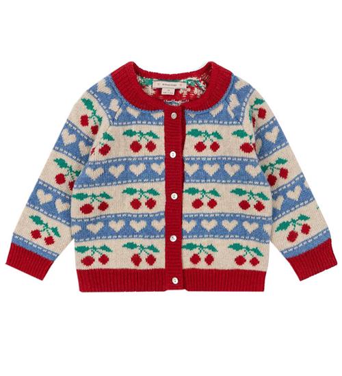 Se Konges Sløjd Cardigan - Strik - Belou - Cherry Stripe ved KidsWorld