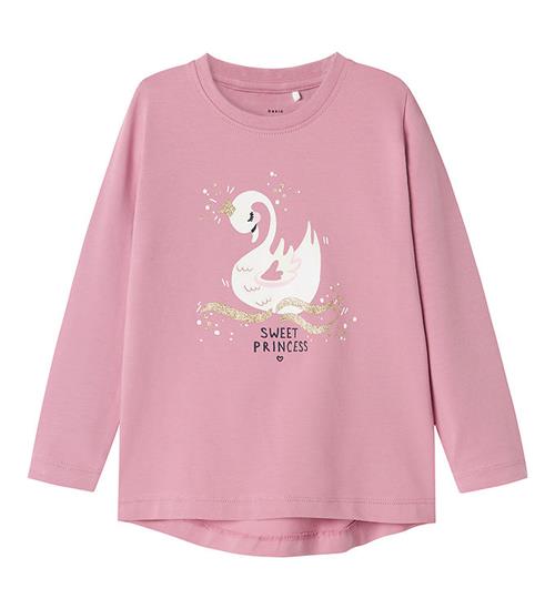 Se Name It Bluse - Mauve Orchid/Swan ved KidsWorld