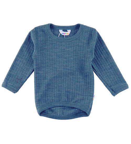 Se Joha Bluse - Uld - Denim Blå ved KidsWorld