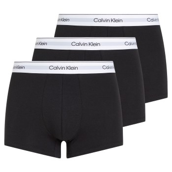 Calvin Klein 3P Modern Cotton Stretch Trunk Sort/Hvid bomuld Small Herre