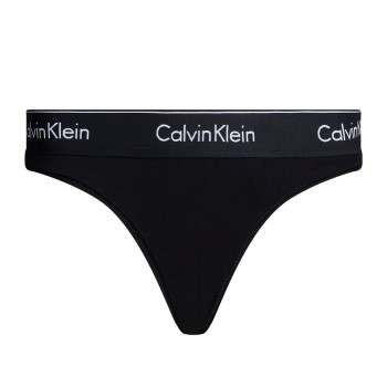 Calvin Klein Trusser 2P Modern Cotton Thong Sort X-Large Dame