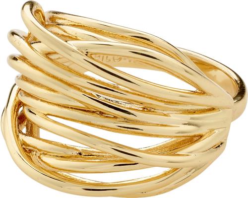 Se Pilgrim Pamela Recycled Ring Goldplated one size - Ringe hos Magasin ved Magasin