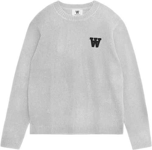 Wood Wood Wwtay AA CS Jumper Kvinde Grey Sea Langærmede Bluser Str L - hos Magasin