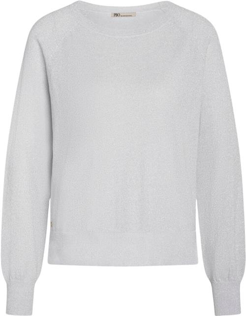 Se PBO Bekka Knit Sweater Kvinde Silver Sweaters Str S - hos Magasin ved Magasin