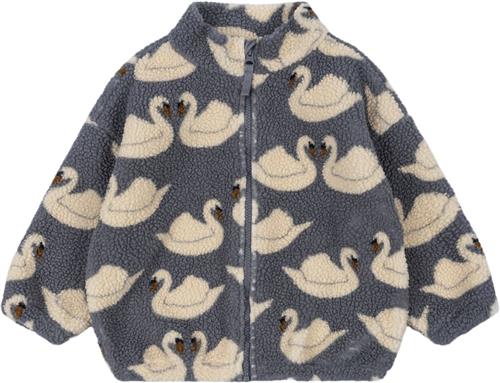 Konges Sløjd Jody Teddy Jacket GRS Str 2Y - Swan Fleece Polyester hos Magasin