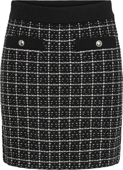 Pieces Pcnilja HW Knit Skirt PA BC Kvinde Striber/tern Korte Nederdele Str S - hos Magasin