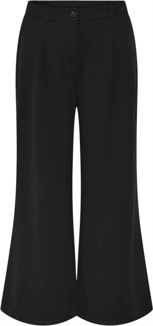 Pieces Pcrimone MW Pants Kvinde Black Bukser Regular Fit Str XL - hos Magasin