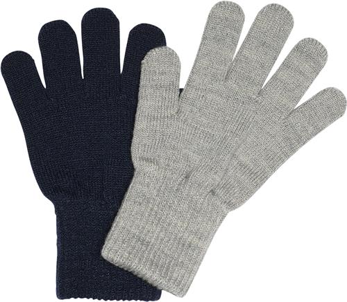 Melton Comfy Gloves 2pack 7-11Y - Vanter & Luffer Uld hos Magasin