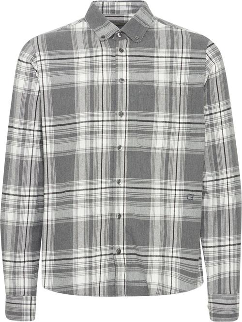 Casual Friday Cfanton LS Checked Shirt Kvinde Pewter Mix Skjorter Regular Fit Str XL - hos Magasin