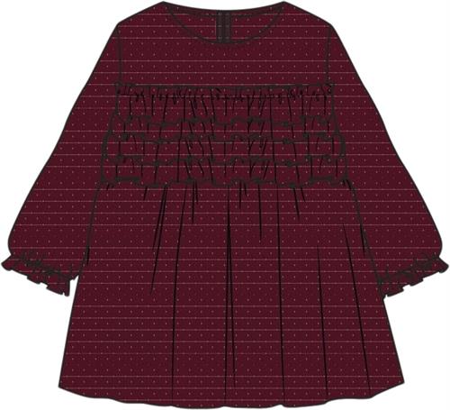 The New Tnsmacie L_S Dress Str 98 cm - Rio Red Kjoler hos Magasin