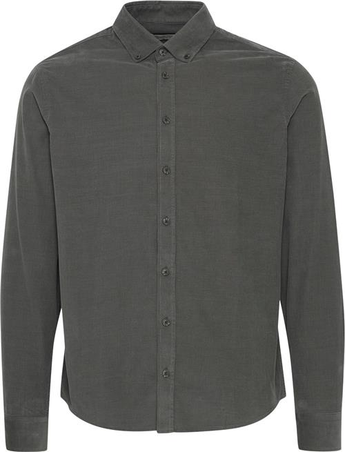 Casual Friday Cfanton LS BD Baby Corduroy Shirt Kvinde Dark Shadow Skjorter Regular Fit Str XXL - hos Magasin