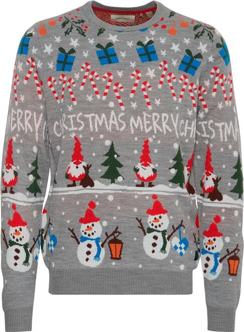 Se Blend Christmas Pullover Mand Stone Mix Sweatshirts Str S - hos Magasin ved Magasin