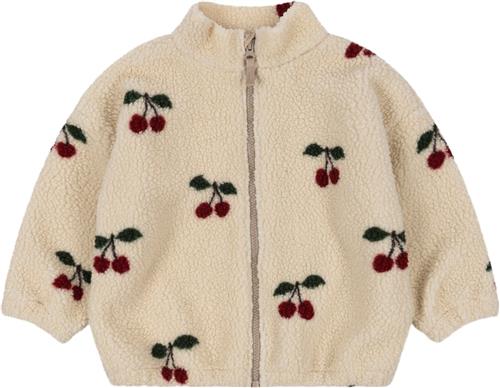 Se Konges Sløjd Jody Teddy Jacket GRS Str 18M - Cherry Fleece Bomuld hos Magasin ved Magasin