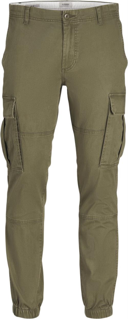 Se JJ-REBEL Jrebmichael Slim Show Noos Mand Olive Night Jeans Slim Fit Str "30/""34" - hos Magasin ved Magasin