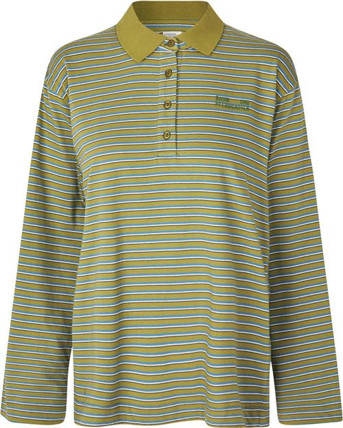 Se Baum und Pferdgarten Jeanni Kvinde Green Polo Stripe Toppe Str L - hos Magasin ved Magasin