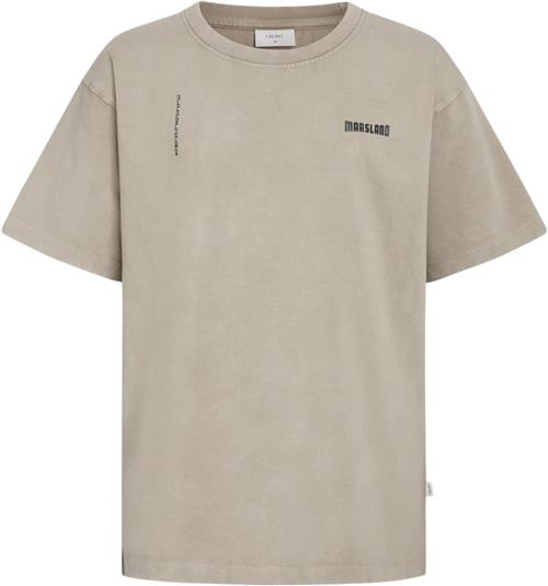 Grunt Grusgar Tee Str L/14Y - Sand Kortærmede T-shirts hos Magasin