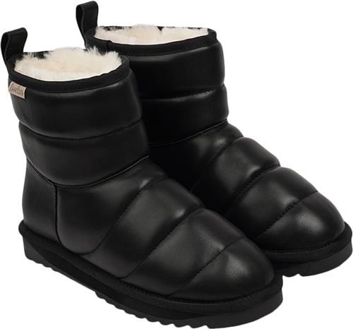 Lovelies Nebo Leather High Boots With Shearling Kvinde Black Vinterstøvler Str 40 - hos Magasin