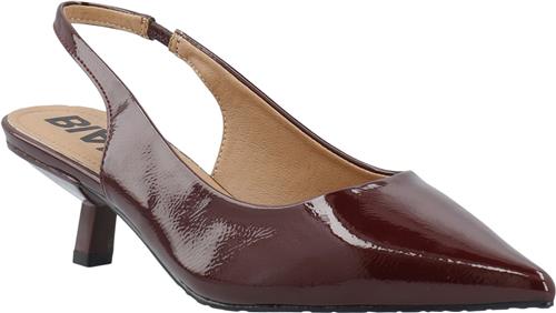 Se Bianco Biakristin Kitten Heel Slingback Patent Kvinde Burgundy Snøresko Str 39 - hos Magasin ved Magasin