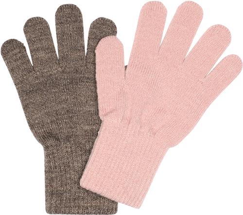 Se Melton Comfy Gloves 2pack 7-11Y - Huer & Hatte Uld hos Magasin ved Magasin