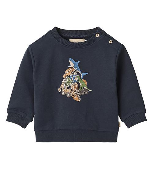 Se Wheat Sweatshirt - Billy - Navy ved KidsWorld