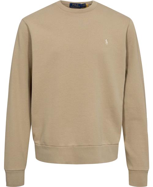 Polo Ralph Lauren Loopback Fleece Sweatshirt Mand Coastal Beige Sweatshirts Str L - Bomuld hos Magasin