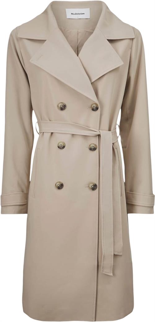 Modström Hiro Jacket Kvinde Powder Sand Trenchcoats Str XS - hos Magasin