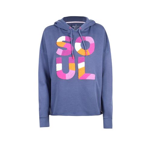 Se LIEBLINGSSTÜCK Sweatshirt 'Cyrena'  safir / mørkeorange / pink / hvid ved About You