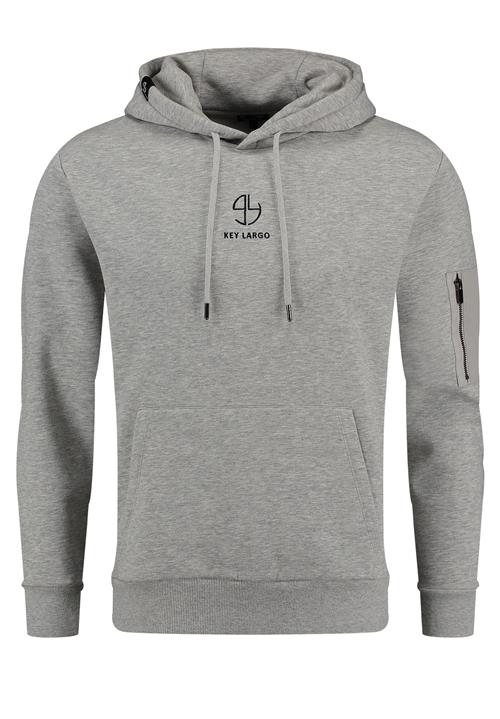 Key Largo Sweatshirt ' KLMEMBERSHIP '  grå / sort