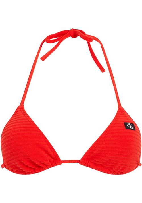 Se Calvin Klein Swimwear Bikinioverdel  rød / sort / hvid ved About You