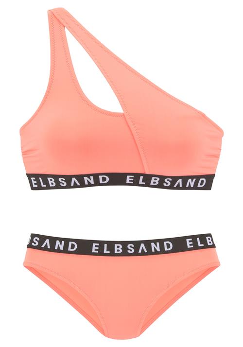 Elbsand Bikini  pastelorange / sort