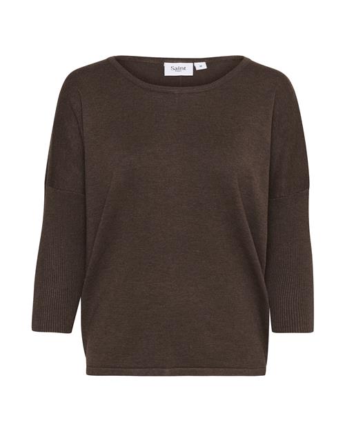 SAINT TROPEZ Pullover 'Mila'  brun-meleret