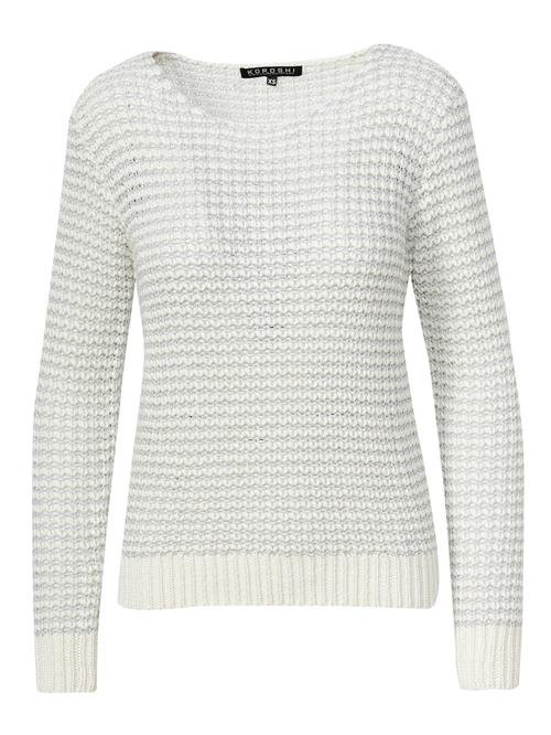 KOROSHI Pullover  sølvgrå / offwhite