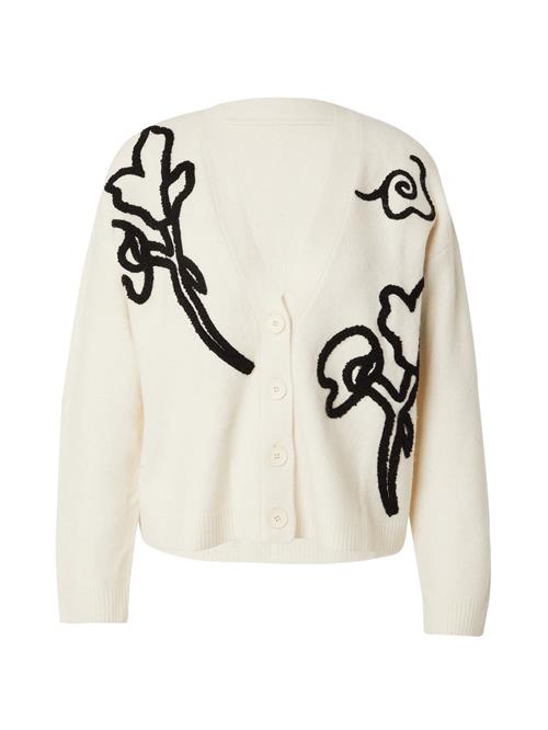 florence by mills exclusive for ABOUT YOU Cardigan 'Luna'  sort / hvid