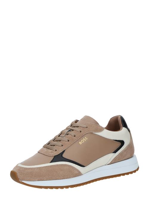 Se BOSS Sneaker low 'Kai Runn'  mørkebeige / sort / offwhite ved About You