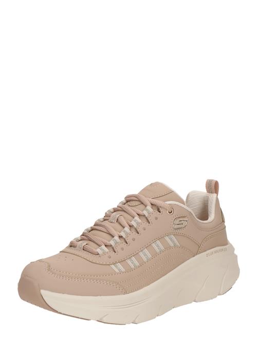 SKECHERS Sneaker low 'D'LUX WALKER 2.0'  taupe / pastelpink / sølv