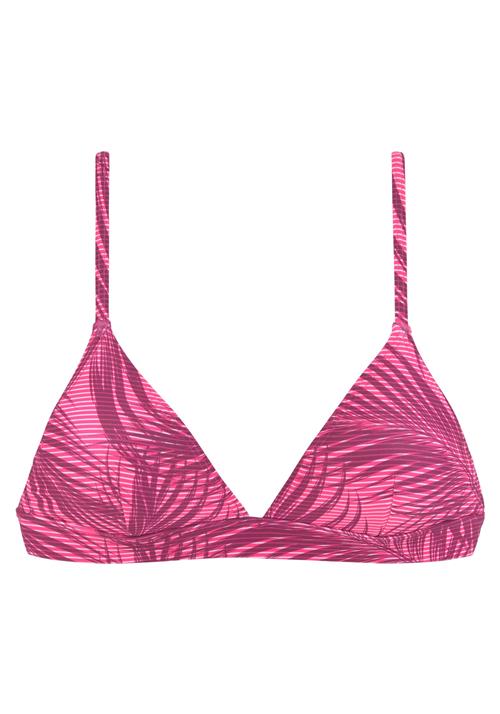 LASCANA ACTIVE Sportsbikinioverdel  pink / bordeaux / hvid