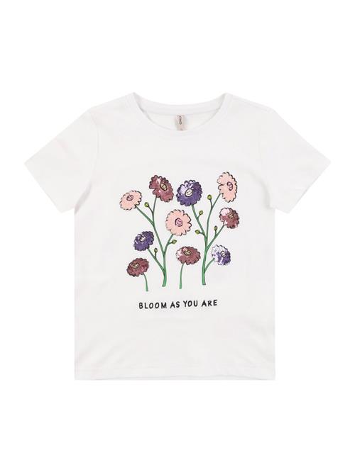 Se KIDS ONLY Bluser & t-shirts 'KITA'  mørkelilla / lyserød / hvid ved About You