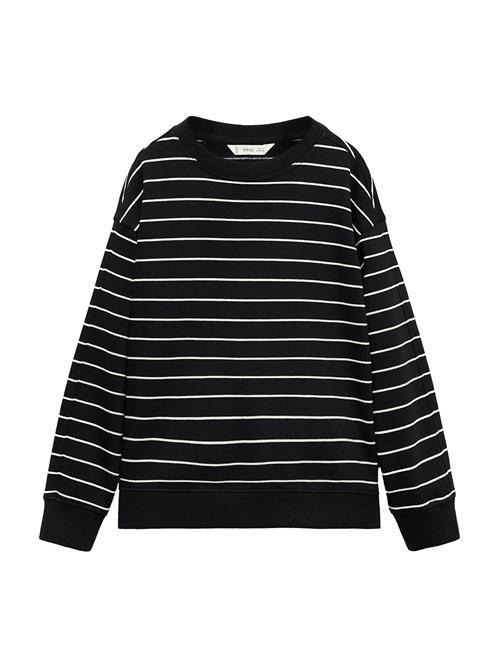 MANGO KIDS Sweatshirt  sort / hvid