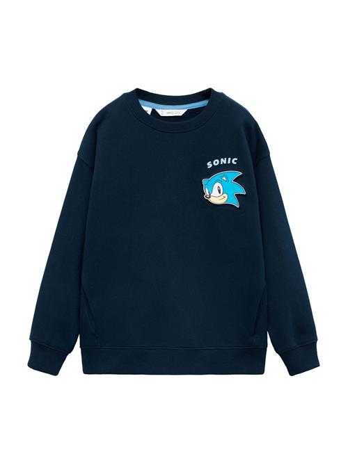 Se MANGO KIDS Sweatshirt 'Sonicem'  beige / navy / lyseblå / offwhite ved About You