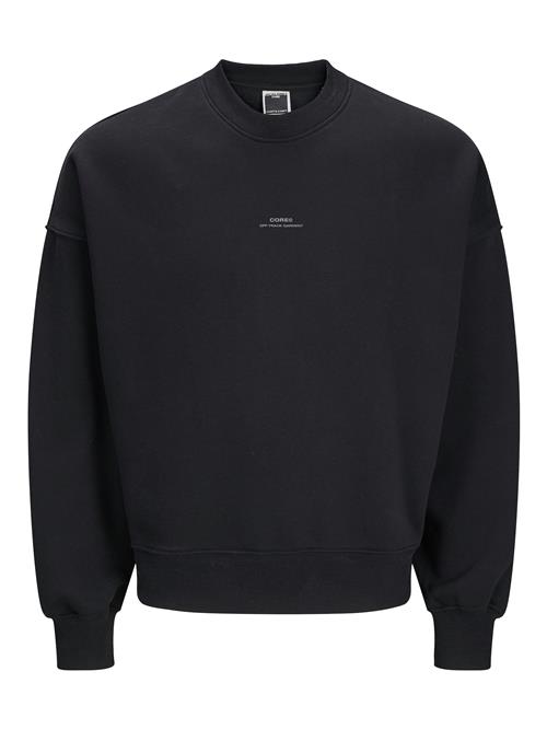 Se JACK & JONES Sweatshirt 'JCOTERRAIN'  lysegrå / sort ved About You