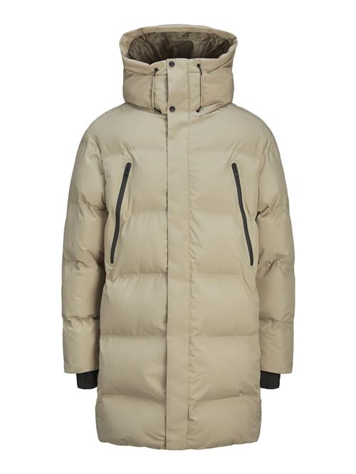 JACK & JONES Vinterjakke 'JCOALPHA'  lysebeige / sort