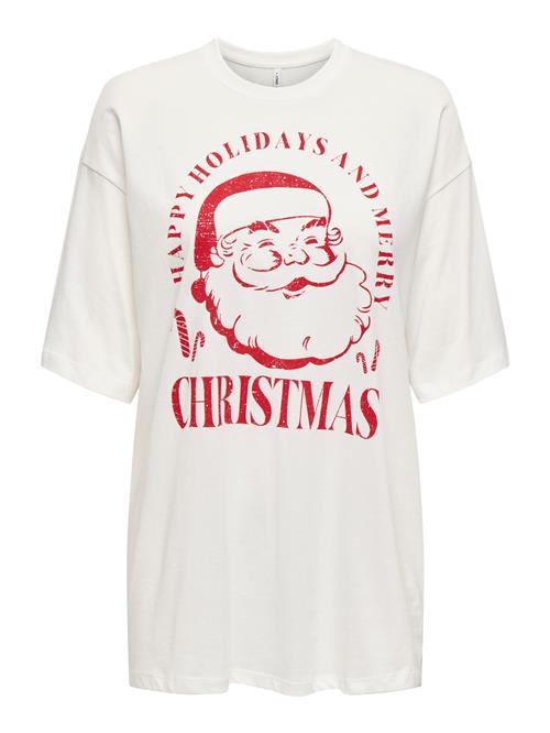 ONLY Shirts 'ONLSANTA'  rød / hvid