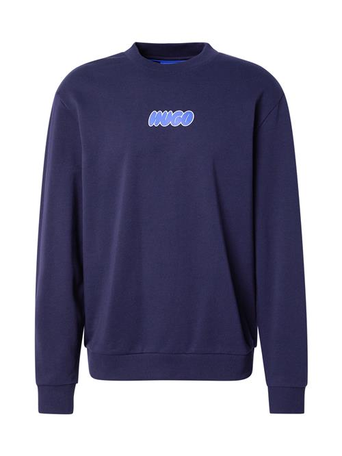 HUGO Sweatshirt 'Nately'  navy / lyseblå / hvid