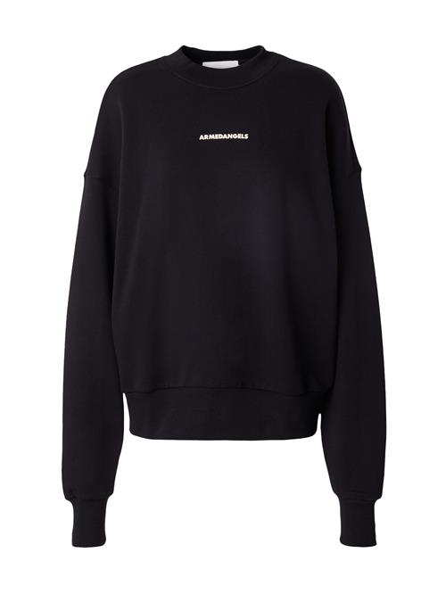 ARMEDANGELS Sweatshirt 'ALIZAA NESTLING'  sort / hvid