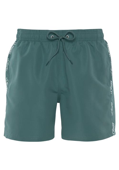 s.Oliver Badeshorts 'Noah'  smaragd / hvid