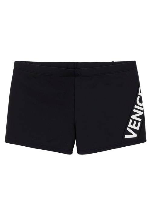 VENICE BEACH Badeshorts  sort / hvid