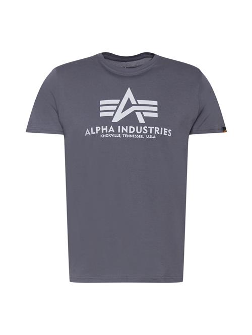 ALPHA INDUSTRIES Bluser & t-shirts  mørkegrå / hvid