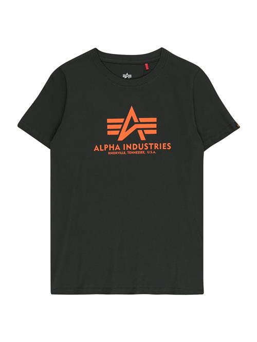 ALPHA INDUSTRIES Shirts  gran / mørkeorange