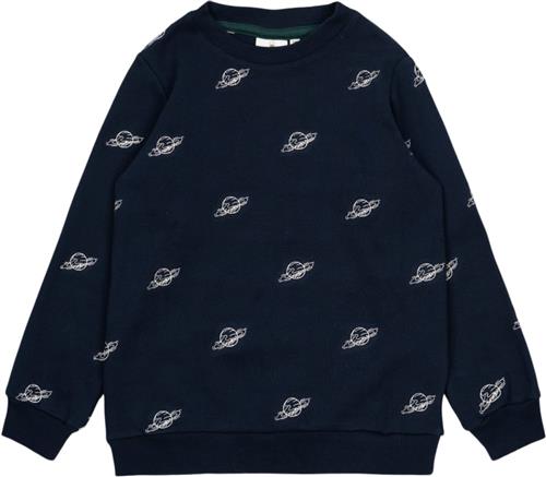 The New Tnmarty Pique Sweatshirt Str 98-104 cm/3-4 år - Navy Blazer Plane Sweatshirts hos Magasin