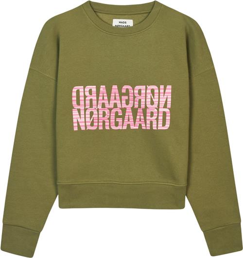 Mads Nørgaard - Copenhagen Organic Sweat Tilvina Sweatshirt Kvinde Grøn Langærmede Bluser Str L - hos Magasin